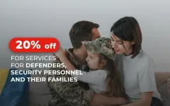 Discount for defenders, security personnel and their families for all services at Dobrobut medical centers