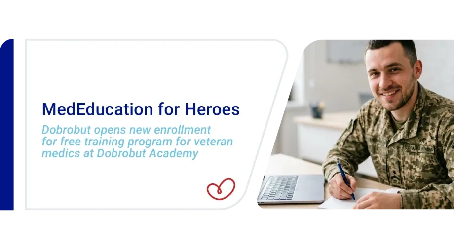 Dobrobut Opens a New Enrollment for Free Training Program for Veteran Healthcare Professionals