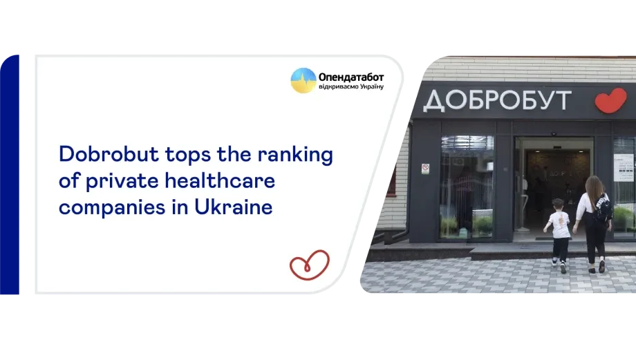 Dobrobut Tops Ranking of Private Medical Companies in Ukraine