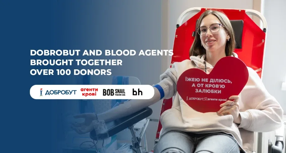 Dobrobut and Blood Agents unite over 100 donors